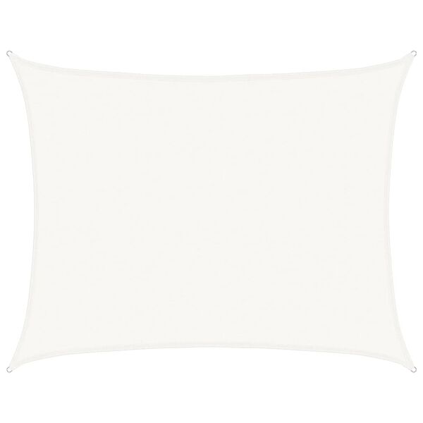 vidaXL solsejl 160 g/m² 6x7 m HDPE hvid