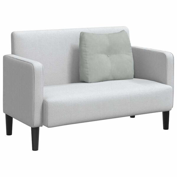 vidaXL Rygpude Lysegr&aring; 60 x 24 x 50 cm Fl&oslash;jl