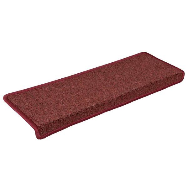 vidaXL trappem&aring;tter 30 stk. 65x21x4 cm bordeaux rektangul&aelig;r kant
