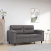vidaXL 2-personers sofa 120 cm kunstl&aelig;der gr&aring;