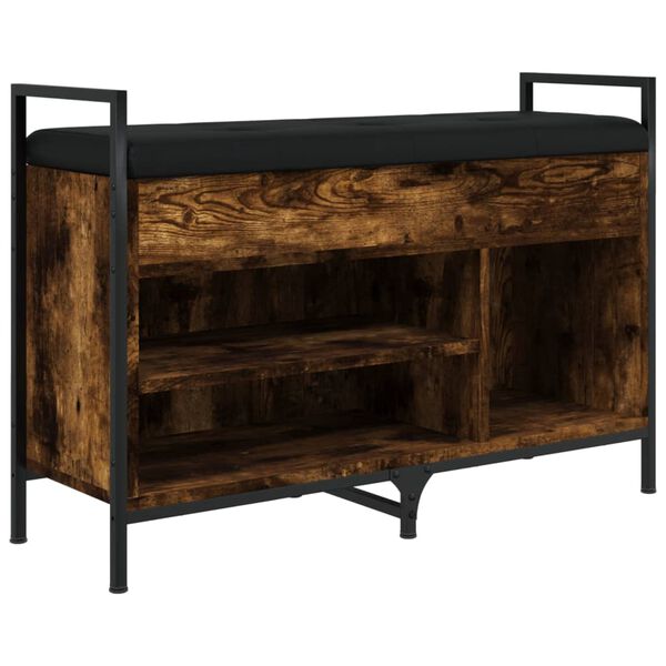 vidaXL skob&aelig;nk 85,5x32x57,5 cm konstrueret tr&aelig; r&oslash;get egetr&aelig;sfarve