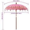 vidaXL Balinesisk Parasol Lyser&oslash;d 215 x 215 x 260 cm