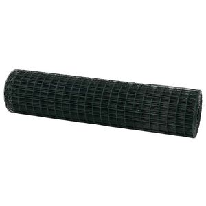 vidaXL Euro Hejn Gr&oslash;n 1 x 25 m PVC-belagt jern