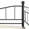 vidaXL sengestel 180 x 200/90 x 200 cm st&aring;l sort
