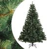vidaXL Kunstigt Hinged Juletr&aelig; 120 cm PVC og metal Gr&oslash;n