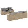 vidaXL sofas&aelig;t til haven 8 dele med hynder polyrattan beige