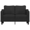 vidaXL 2-personers sofa 120 cm stof sort