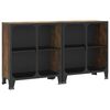 vidaXL opbevaringsskabe 2 stk. 72x36x82 cm metal og MDF rustikbrun