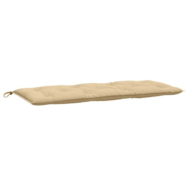 vidaXL hynde til havebænk 120x50x7 cm stof meleret beige