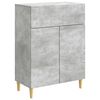 vidaXL Sideboard med skuffe Betongr&aring; 66 x 34,5 x 90 cm Konstrueret tr&aelig;