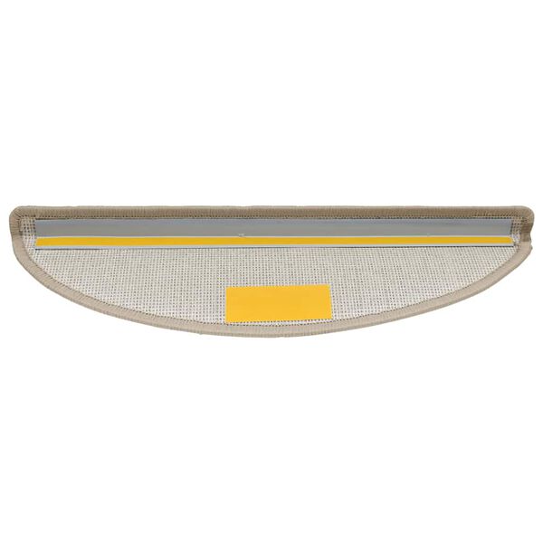 vidaXL trappem&aring;tter 20 stk. 56x17x3 cm taupe halvrund