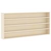 vidaXL V&aelig;gdisplaykasse V&aelig;gmonteret Beige 80 x 8,5 x 36 cm