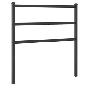 vidaXL udskiftningsgavl 90 cm metal sort