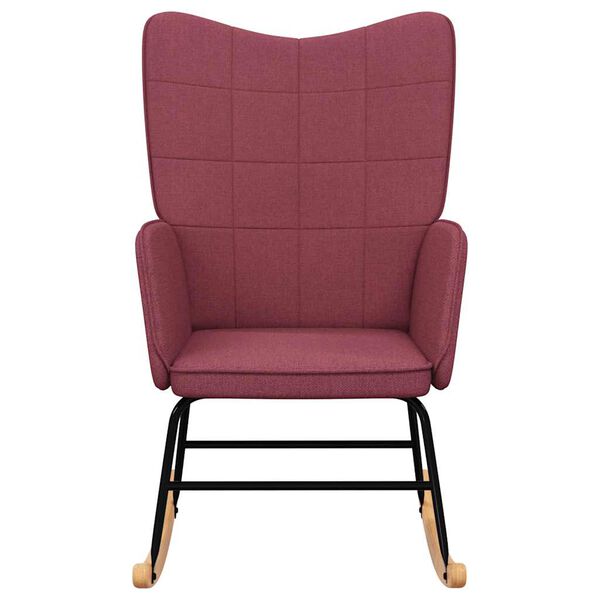 vidaXL gyngestol stof vinr&oslash;d