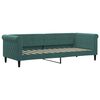 vidaXL daybed med madras 80x200 cm velour mørkegrøn