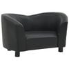 vidaXL hundesofa 67x41x39 cm kunstl&aelig;der sort