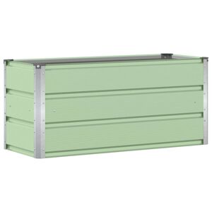vidaXL Plantekasse Gr&oslash;n 100 x 40 x 45 cm St&aring;l