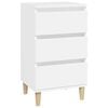 vidaXL sengebord 40x35x70 cm konstrueret tr&aelig; hvid
