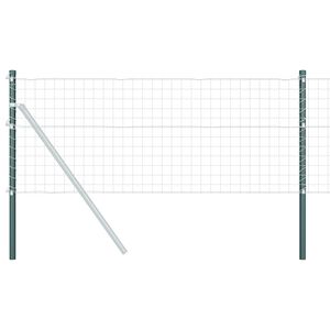 vidaXL Zaunpfosten 2 stk. Gr&oslash;n 50 cm Pulverlakeret St&aring;l