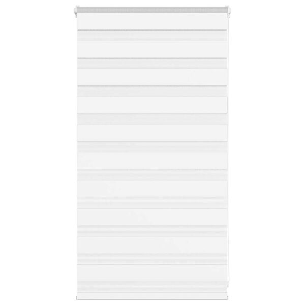 vidaXL zebragardin hvid 90x100 cm stofbredde 85,9 cm polyester