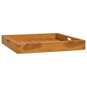 vidaXL serveringsbakke 50x50 cm massivt teaktr&aelig;