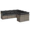 vidaXL sofas&aelig;t til haven 8 dele med hynder polyrattan gr&aring;