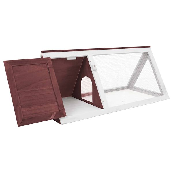 vidaXL kaninbur træ brun