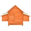 vidaXL hønsehus 150x96x110 cm massivt grantræ