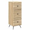 vidaXL Skuffeskab Sonoma-eg 33 x 34,5 x 90 cm Konstrueret tr&aelig;