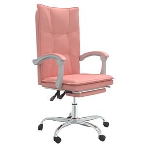 vidaXL kontorstol kunstl&aelig;der pink