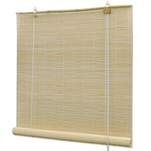 vidaXL rullegardin 140x220 cm bambus naturfarvet