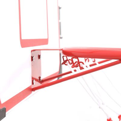 vidaXL vægmonteret basketballkurv med plade 5 dele