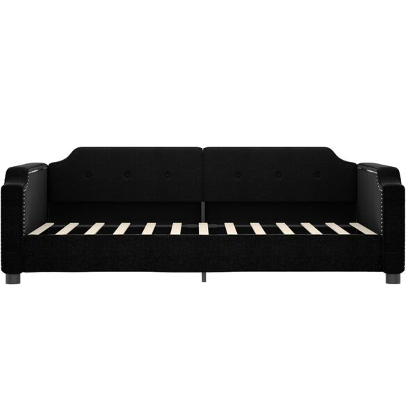 vidaXL daybed med madras 100x200 cm stof sort