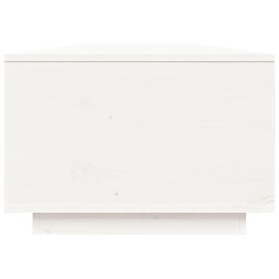 vidaXL sofabord 80x50x35,5 cm massivt fyrretræ hvid