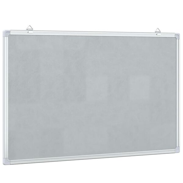 vidaXL magnetisk whiteboard 80x50x1,7 cm aluminium