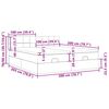 vidaXL osmannisk sengeramme med madrasser 200x200 cm stof cremefarvet