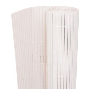 vidaXL dobbeltsidet havehegn 90 x 300 cm hvid