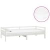 vidaXL daybed med madras 90x200 cm massivt fyrretr&aelig; hvid