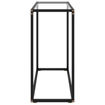 vidaXL konsolbord 80x35x75 cm hærdet glas transparent