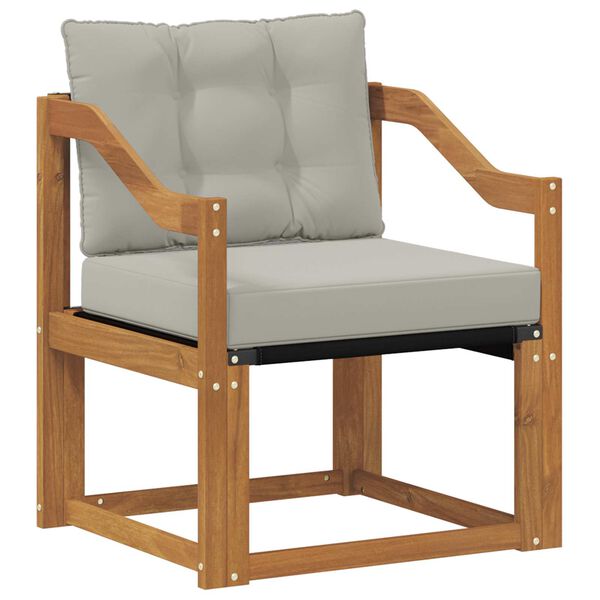 vidaXL Udend&oslash;rs sofagruppe Massiv akacietr&aelig; og Textilene