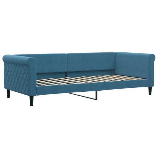 vidaXL daybed med madras 90x200 cm velour bl&aring;