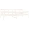 vidaXL daybed 90x200 cm massivt fyrretræ hvid