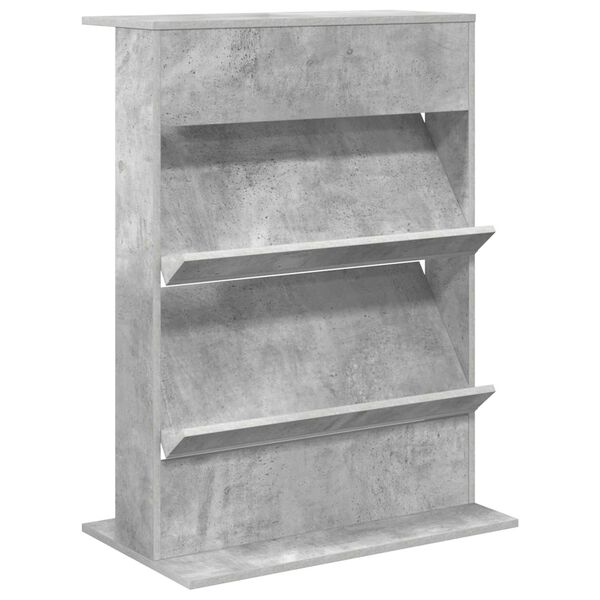 vidaXL Magasin Rack Beton Gr&aring; 70 x 41 x 96 cm Konstrueret tr&aelig;