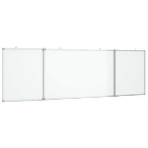 vidaXL magnetisk whiteboard 200x60x1,7 cm foldbart aluminium