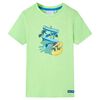 T-shirt til b&oslash;rn str. 128 neongr&oslash;n