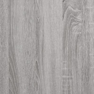 vidaXL skobænk 102x32x50 cm konstrueret træ grå sonoma-eg