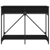 vidaXL konsolbord 100x39x78,5 cm konstrueret træ sort