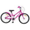 vidaXL B&oslash;rnecykel 18 tommer til 5-7 &aring;r gammel M&oslash;rk pink