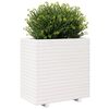 vidaXL plantekasse 70x40x72,5 cm massivt fyrretræ hvid