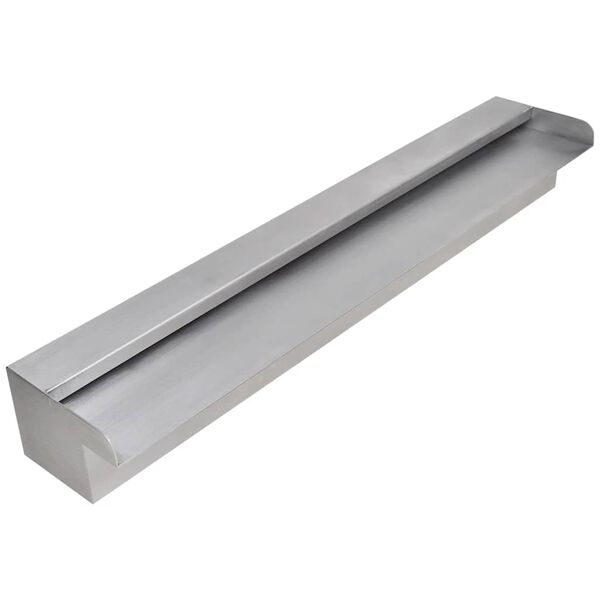 Rektangul&aelig;r vandfaldsfont&aelig;ne til pool rustfrit st&aring;l 60 cm